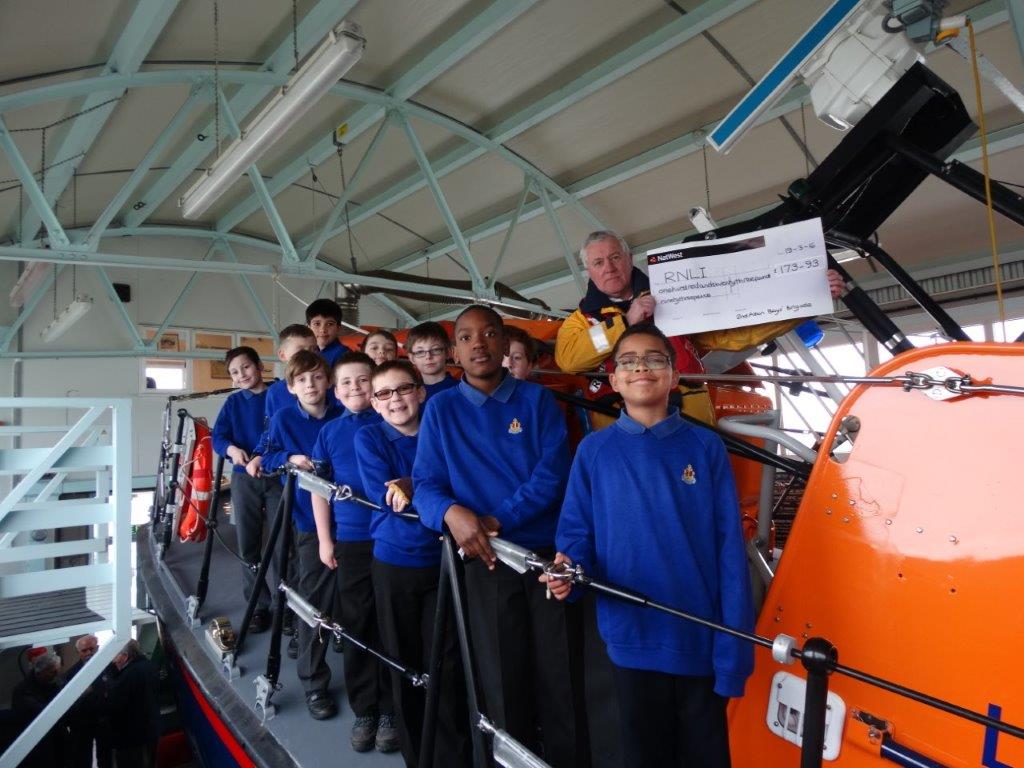 Boys' Brigade visit Selsey Lifeboat Station